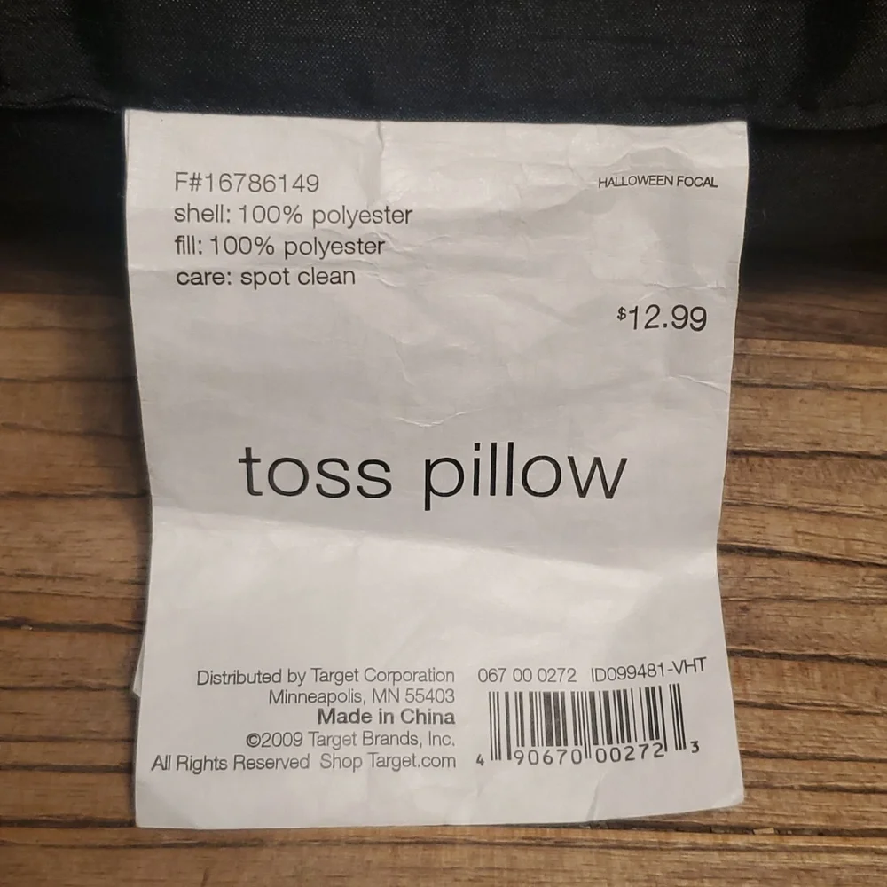 Target Halloween focal skull toss pillow decor
